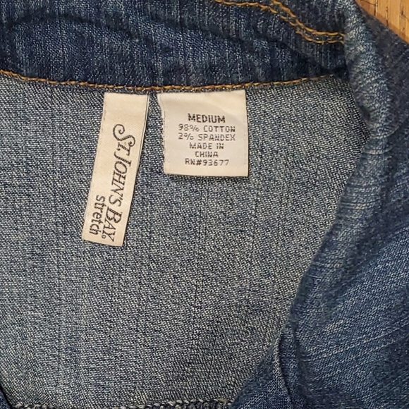St. John's Bay Stretch Blue Jean Jacket - Picture 2 of 9